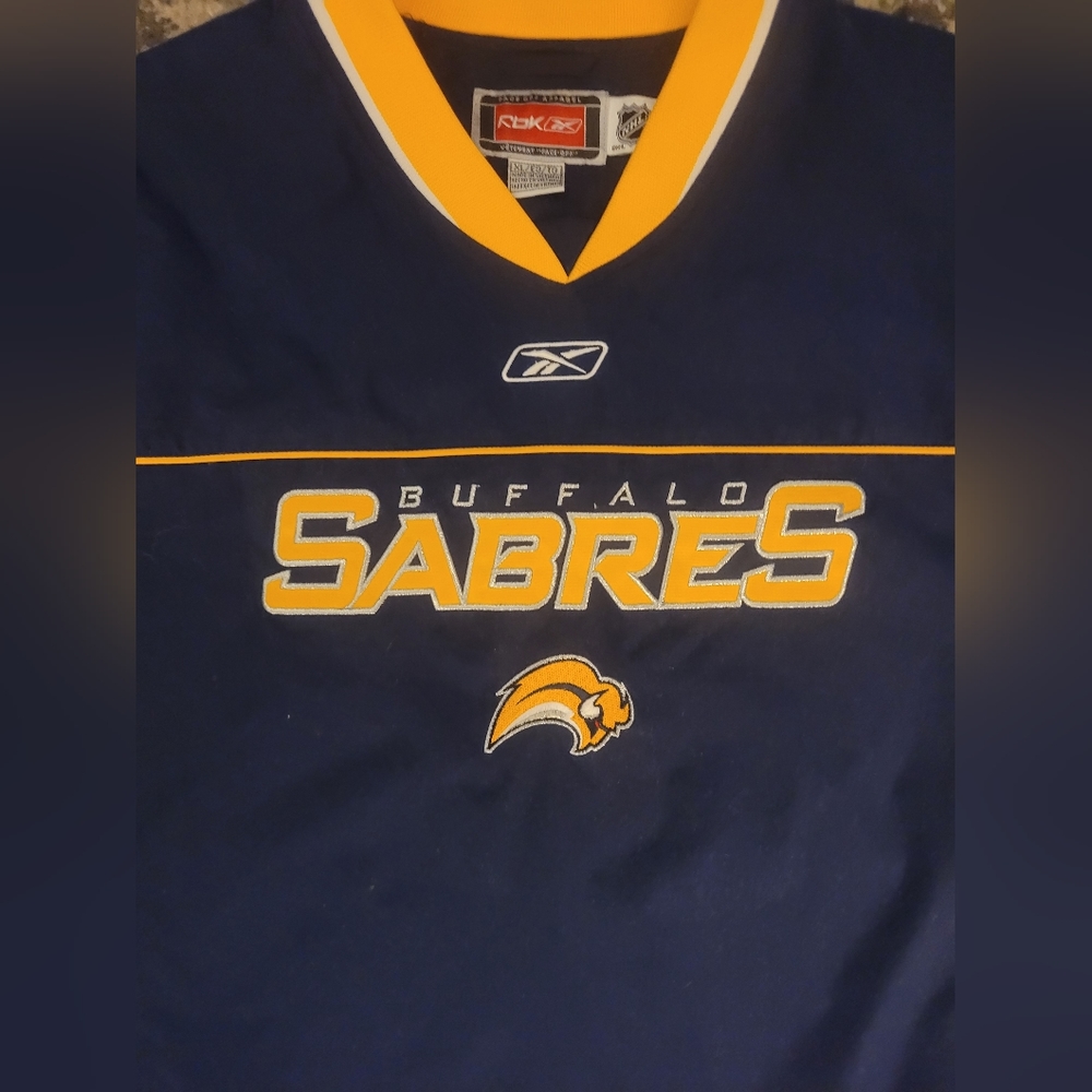 Sabres lightweight v-neck pullover jacket by Reebok - Picture 2 of 6